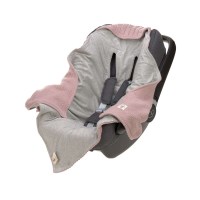 2_Little Pea_Laessig_LÄSSIG_Knitted Blanket for Baby Car Seat_Dusty Pink 
